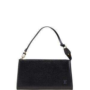 Louis Vuitton Epi Pochette Accessoires Handbag Accessory Noir Black Leather